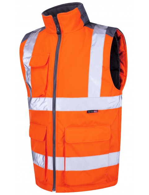 Leo Torrington Class 2 Bodywarmer BW01-O High Visibility